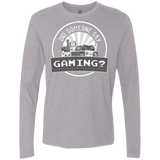 T-Shirts Heather Grey / Small Someone Say Gaming Men's Premium Long Sleeve