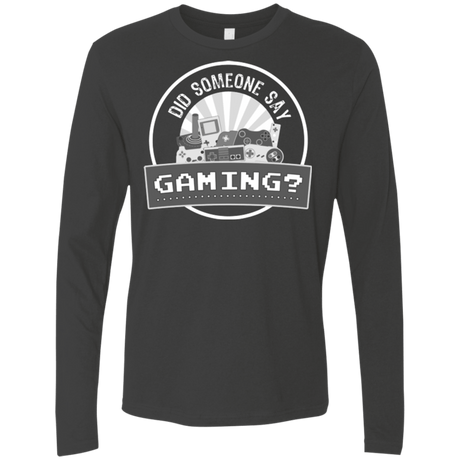 T-Shirts Heavy Metal / Small Someone Say Gaming Men's Premium Long Sleeve