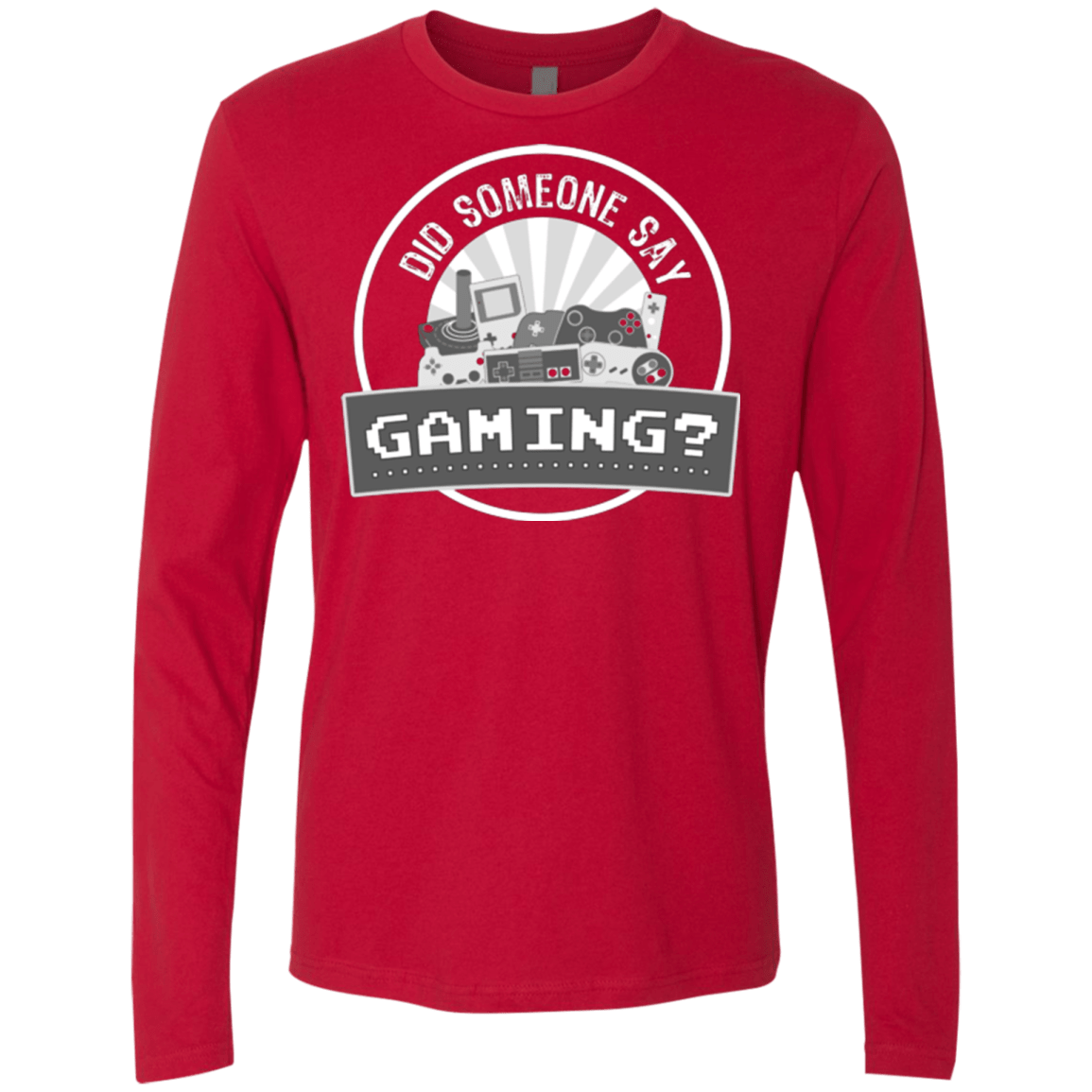 T-Shirts Red / Small Someone Say Gaming Men's Premium Long Sleeve