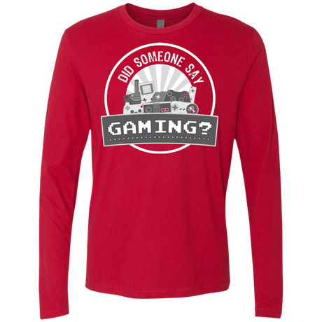 T-Shirts Red / Small Someone Say Gaming Men's Premium Long Sleeve