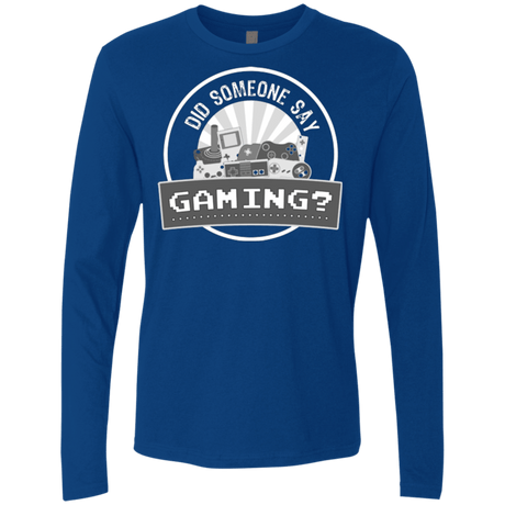 T-Shirts Royal / Small Someone Say Gaming Men's Premium Long Sleeve