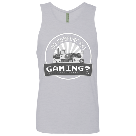 T-Shirts Heather Grey / Small Someone Say Gaming Men's Premium Tank Top