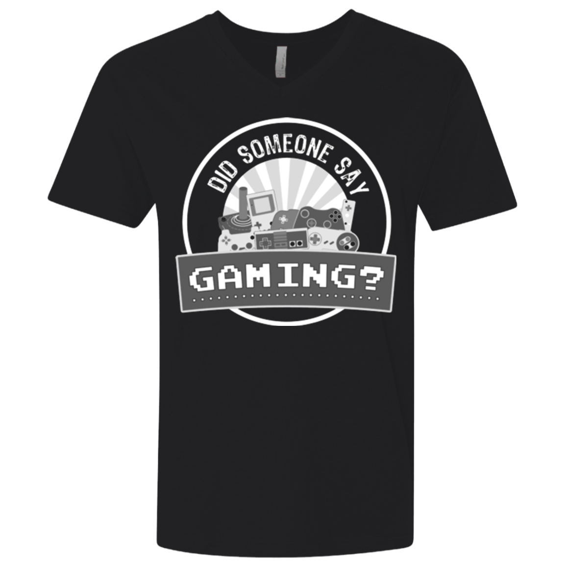 T-Shirts Black / X-Small Someone Say Gaming Men's Premium V-Neck