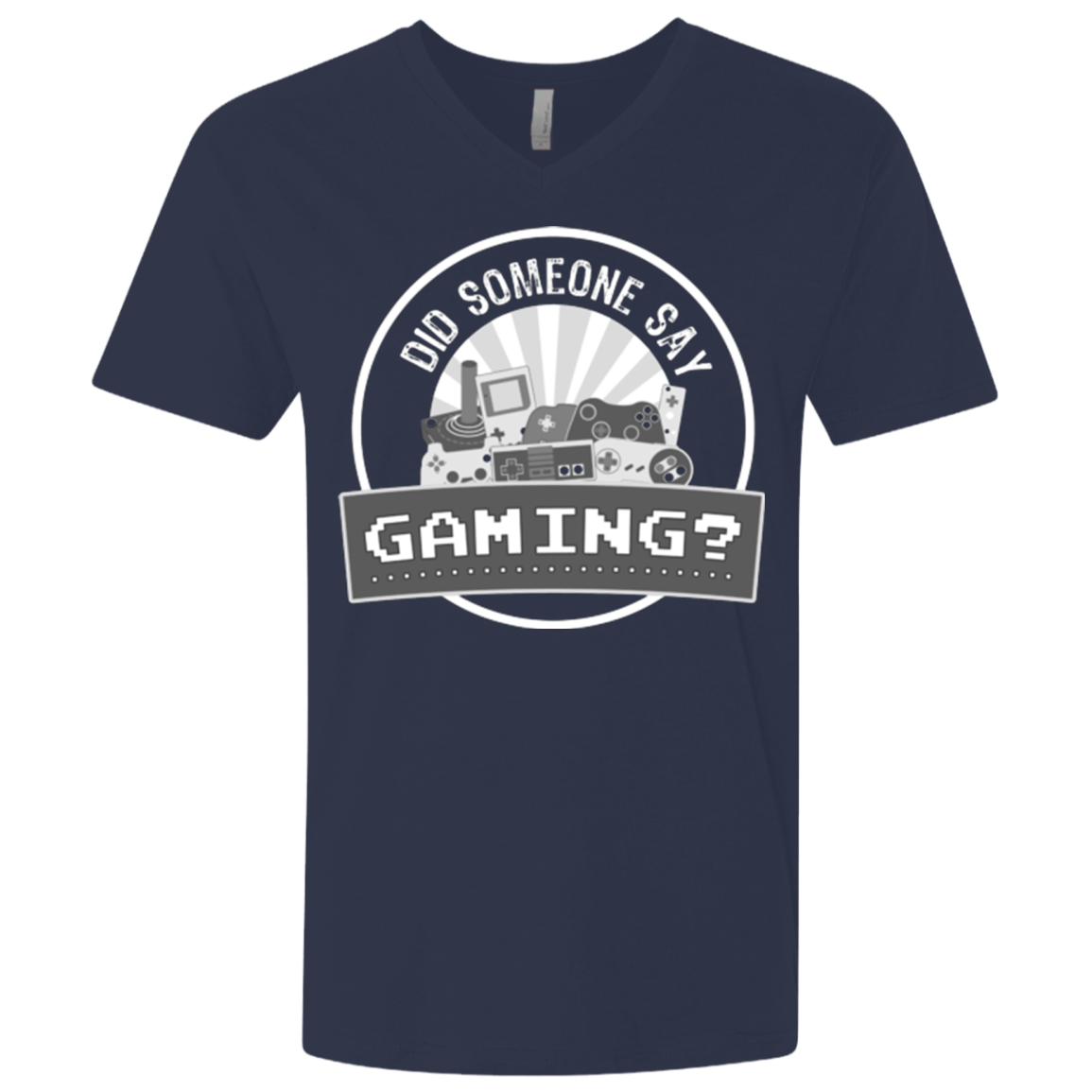 T-Shirts Midnight Navy / X-Small Someone Say Gaming Men's Premium V-Neck