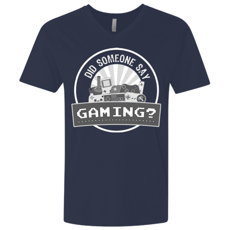 T-Shirts Midnight Navy / X-Small Someone Say Gaming Men's Premium V-Neck