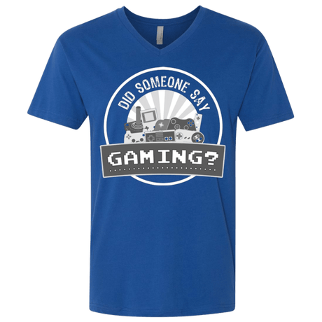 T-Shirts Royal / X-Small Someone Say Gaming Men's Premium V-Neck