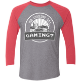 T-Shirts Premium Heather/ Vintage Red / X-Small Someone Say Gaming Men's Triblend 3/4 Sleeve