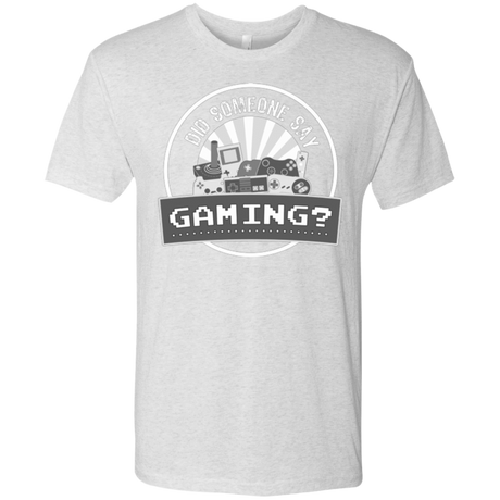 T-Shirts Heather White / Small Someone Say Gaming Men's Triblend T-Shirt