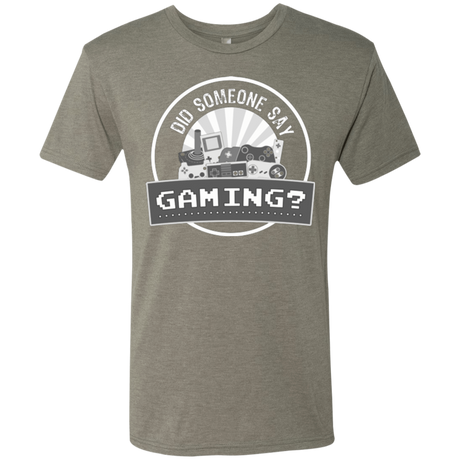 T-Shirts Venetian Grey / Small Someone Say Gaming Men's Triblend T-Shirt