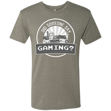 T-Shirts Venetian Grey / Small Someone Say Gaming Men's Triblend T-Shirt