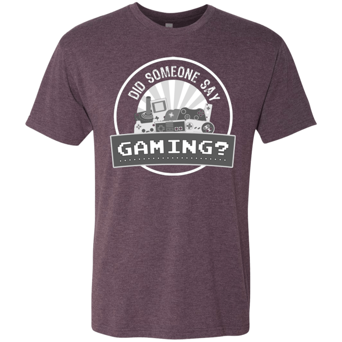 T-Shirts Vintage Purple / Small Someone Say Gaming Men's Triblend T-Shirt
