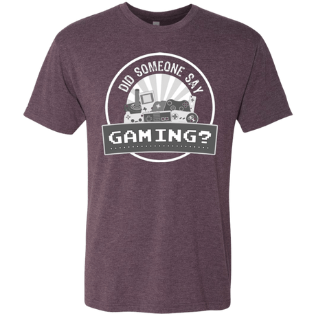 T-Shirts Vintage Purple / Small Someone Say Gaming Men's Triblend T-Shirt