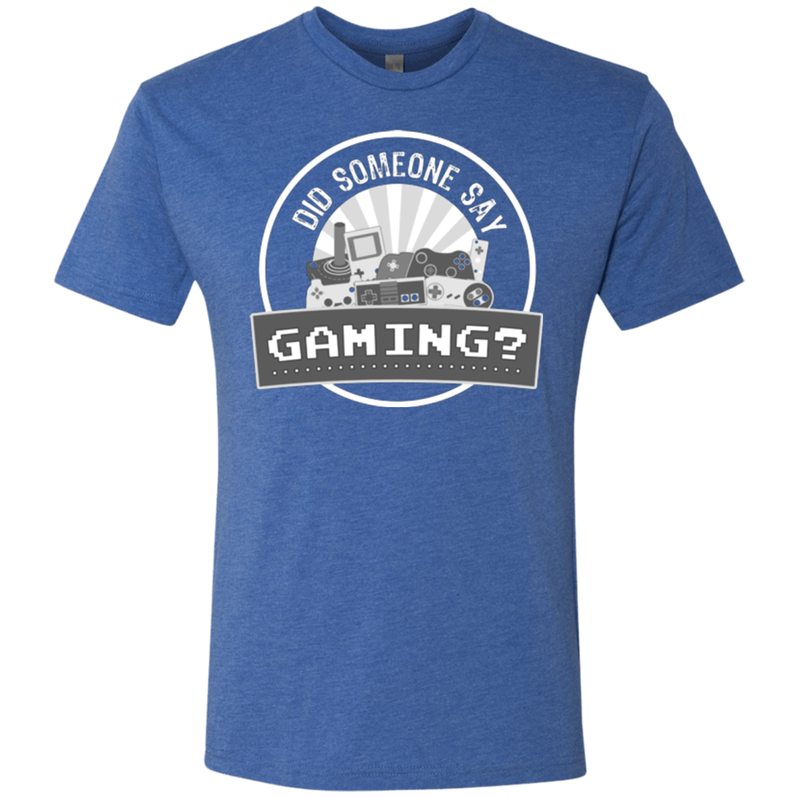 T-Shirts Vintage Royal / Small Someone Say Gaming Men's Triblend T-Shirt