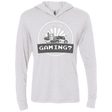 T-Shirts Heather White / X-Small Someone Say Gaming Triblend Long Sleeve Hoodie Tee