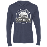 T-Shirts Vintage Navy / X-Small Someone Say Gaming Triblend Long Sleeve Hoodie Tee