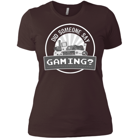 T-Shirts Dark Chocolate / X-Small Someone Say Gaming Women's Premium T-Shirt