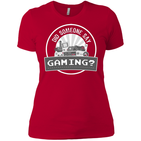 T-Shirts Red / X-Small Someone Say Gaming Women's Premium T-Shirt