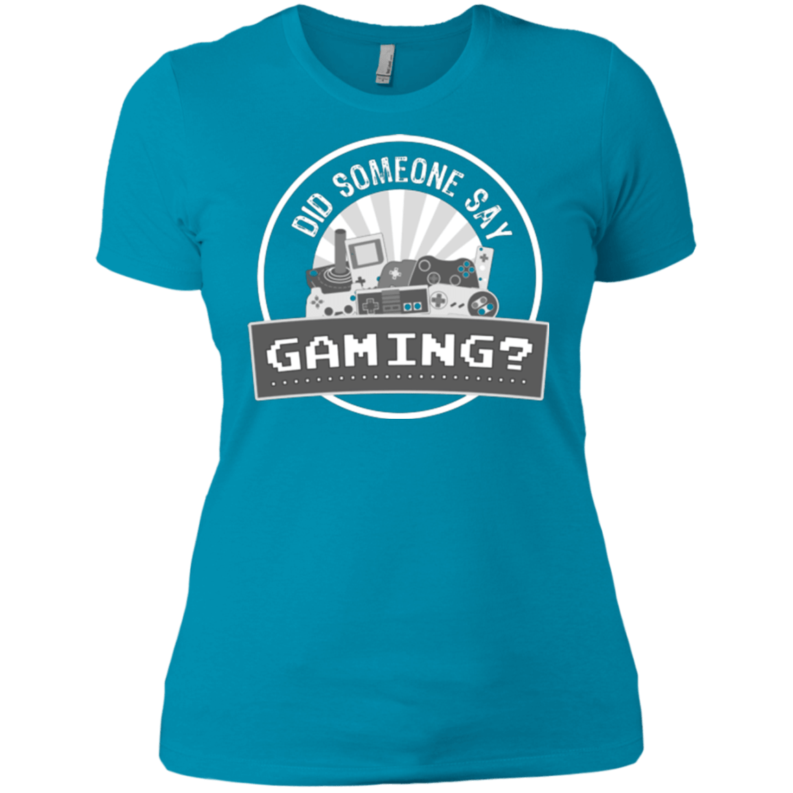 T-Shirts Turquoise / X-Small Someone Say Gaming Women's Premium T-Shirt
