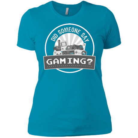 T-Shirts Turquoise / X-Small Someone Say Gaming Women's Premium T-Shirt