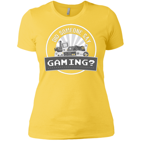 T-Shirts Vibrant Yellow / X-Small Someone Say Gaming Women's Premium T-Shirt