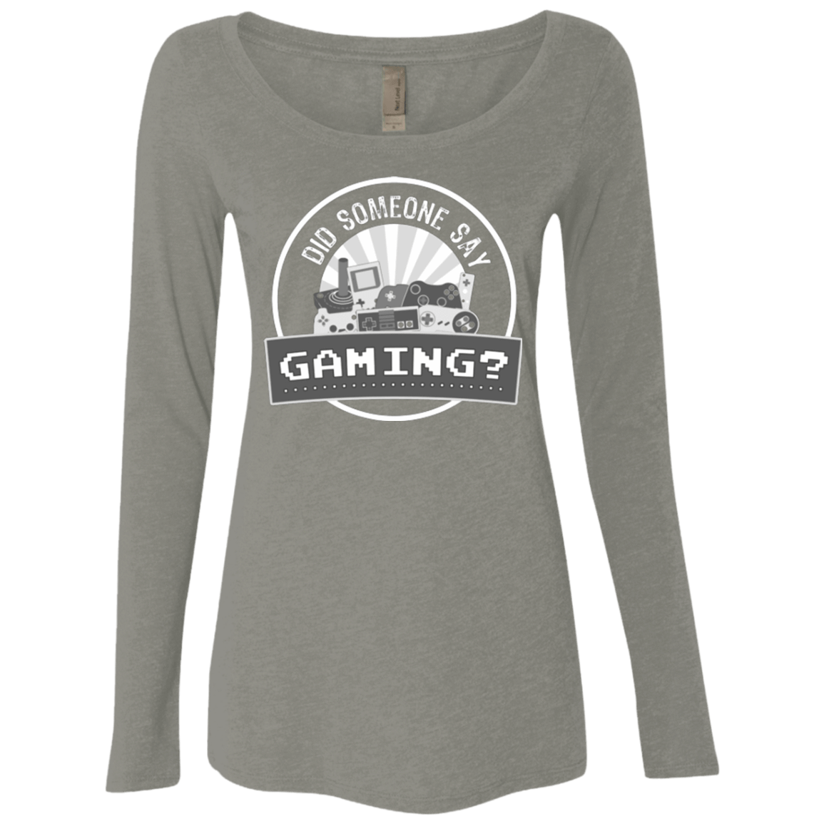 T-Shirts Venetian Grey / Small Someone Say Gaming Women's Triblend Long Sleeve Shirt