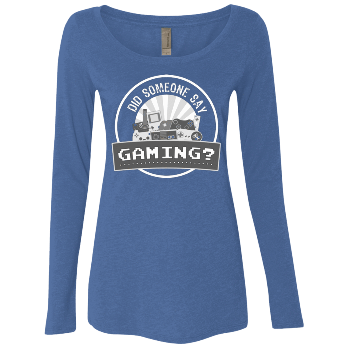 T-Shirts Vintage Royal / Small Someone Say Gaming Women's Triblend Long Sleeve Shirt