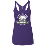 T-Shirts Purple / X-Small Someone Say Gaming Women's Triblend Racerback Tank