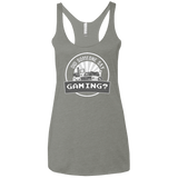 T-Shirts Venetian Grey / X-Small Someone Say Gaming Women's Triblend Racerback Tank