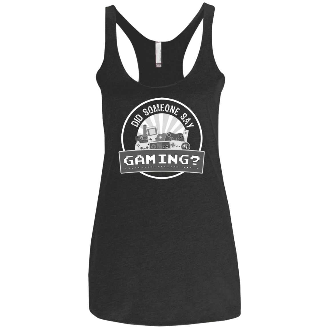 T-Shirts Vintage Black / X-Small Someone Say Gaming Women's Triblend Racerback Tank