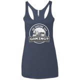 T-Shirts Vintage Navy / X-Small Someone Say Gaming Women's Triblend Racerback Tank