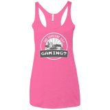 T-Shirts Vintage Pink / X-Small Someone Say Gaming Women's Triblend Racerback Tank