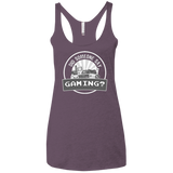 T-Shirts Vintage Purple / X-Small Someone Say Gaming Women's Triblend Racerback Tank