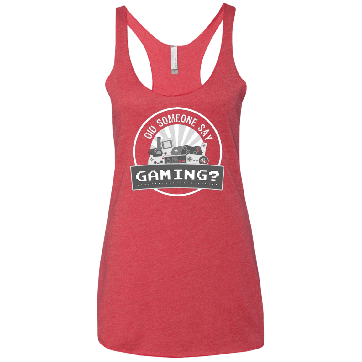 T-Shirts Vintage Red / X-Small Someone Say Gaming Women's Triblend Racerback Tank