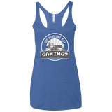 T-Shirts Vintage Royal / X-Small Someone Say Gaming Women's Triblend Racerback Tank