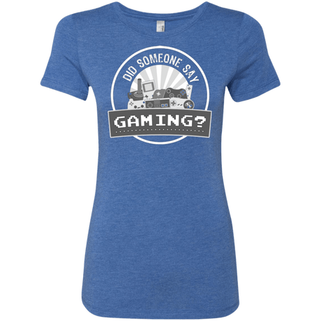 T-Shirts Vintage Royal / Small Someone Say Gaming Women's Triblend T-Shirt
