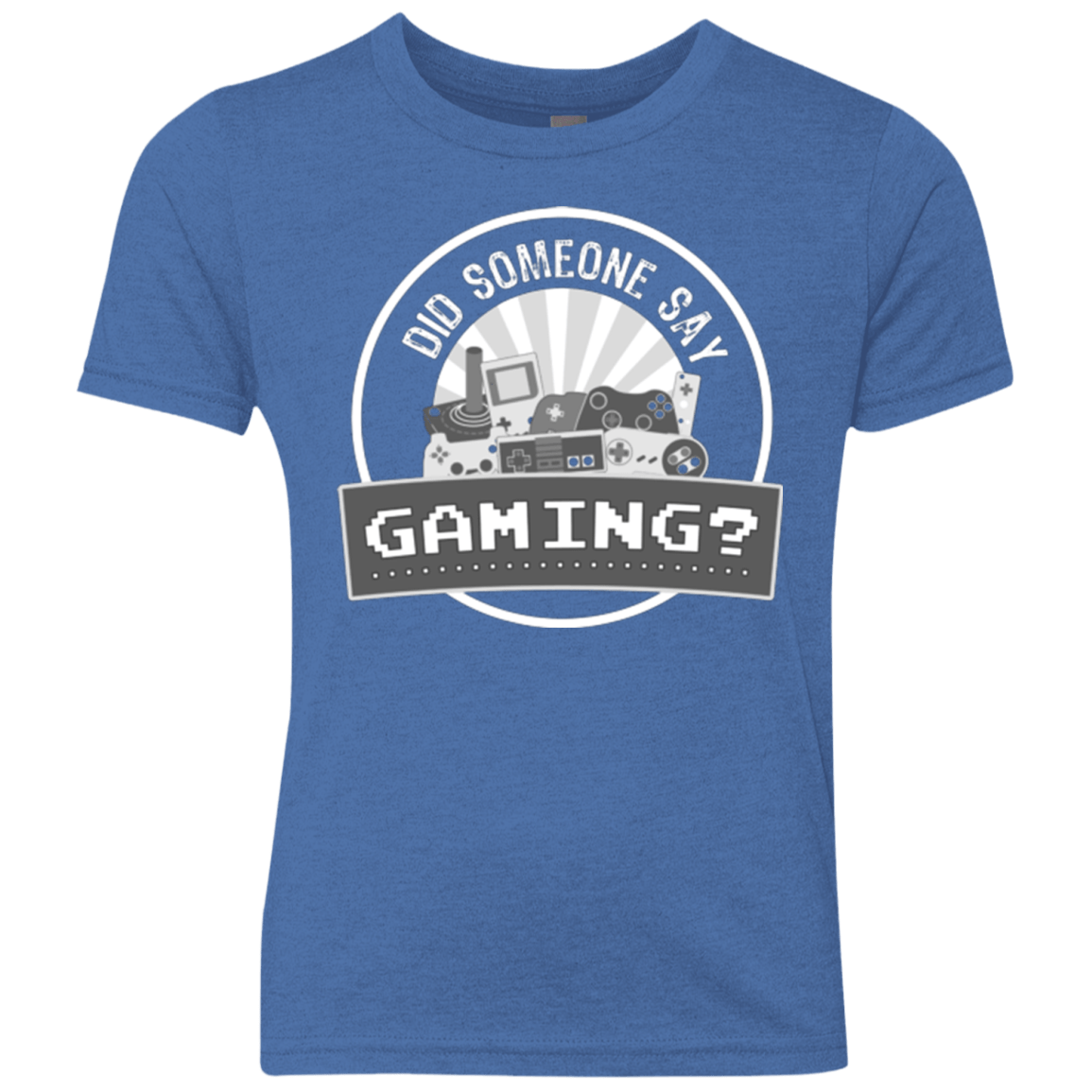 T-Shirts Vintage Royal / YXS Someone Say Gaming Youth Triblend T-Shirt