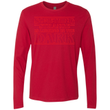T-Shirts Red / Small Something Strange Men's Premium Long Sleeve