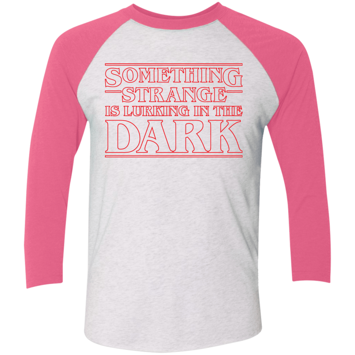 T-Shirts Heather White/Vintage Pink / X-Small Something Strange Triblend 3/4 Sleeve