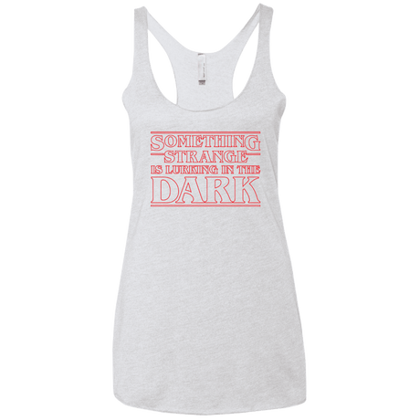 T-Shirts Heather White / X-Small Something Strange Women's Triblend Racerback Tank
