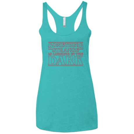 T-Shirts Tahiti Blue / X-Small Something Strange Women's Triblend Racerback Tank