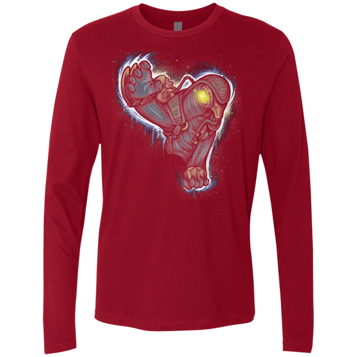 T-Shirts Cardinal / Small Songbird portrait Men's Premium Long Sleeve