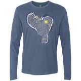 T-Shirts Indigo / Small Songbird portrait Men's Premium Long Sleeve
