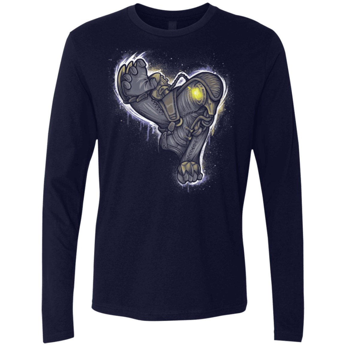 T-Shirts Midnight Navy / Small Songbird portrait Men's Premium Long Sleeve