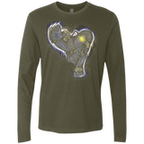T-Shirts Military Green / Small Songbird portrait Men's Premium Long Sleeve