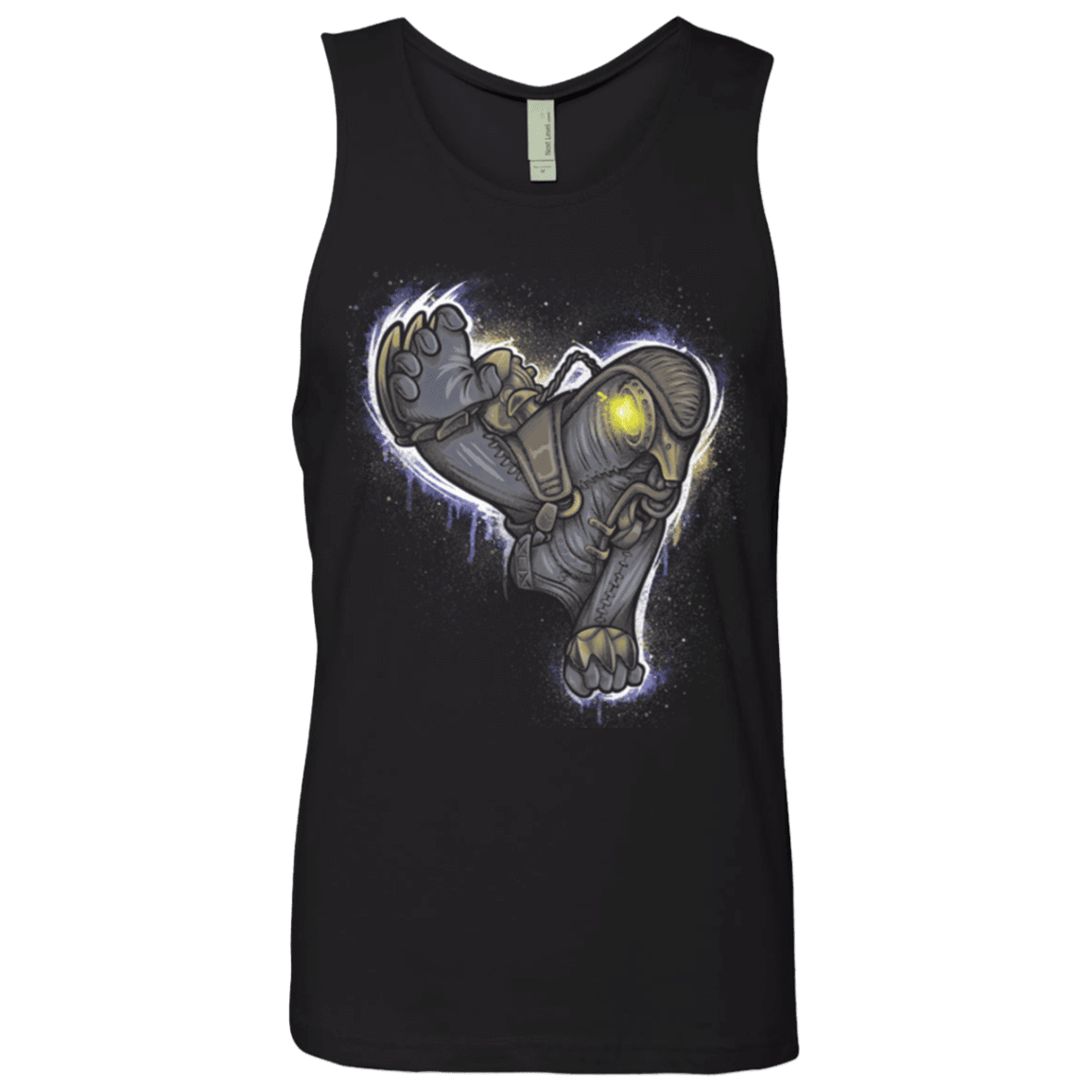 T-Shirts Black / Small Songbird portrait Men's Premium Tank Top