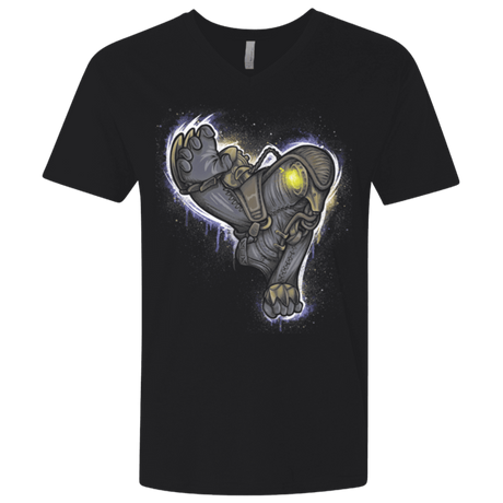 T-Shirts Black / X-Small Songbird portrait Men's Premium V-Neck