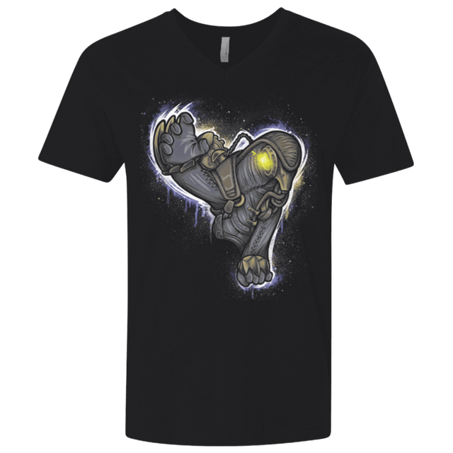 T-Shirts Black / X-Small Songbird portrait Men's Premium V-Neck