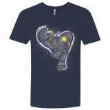 T-Shirts Midnight Navy / X-Small Songbird portrait Men's Premium V-Neck