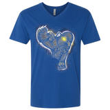 T-Shirts Royal / X-Small Songbird portrait Men's Premium V-Neck