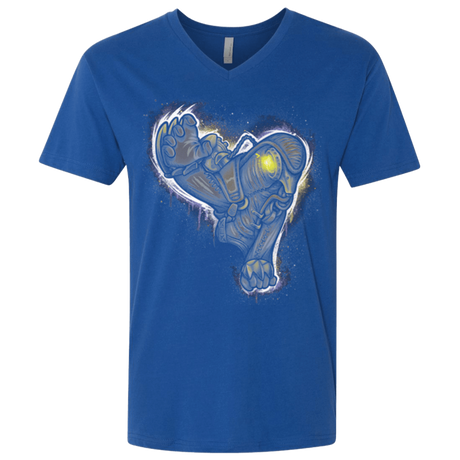 T-Shirts Royal / X-Small Songbird portrait Men's Premium V-Neck